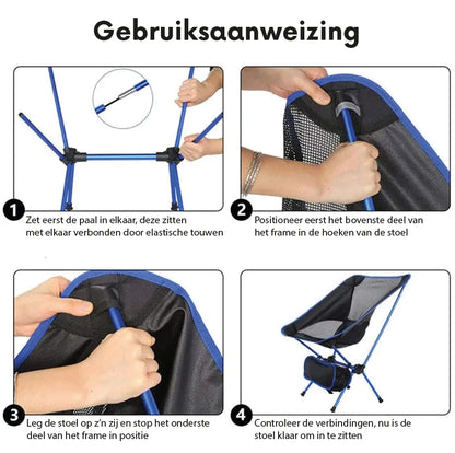 Krzesło składane | kompaktowe i łatwe w rozkładaniu